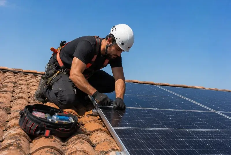 Maintenance et monitoring de panneaux solaires à Montmeyan