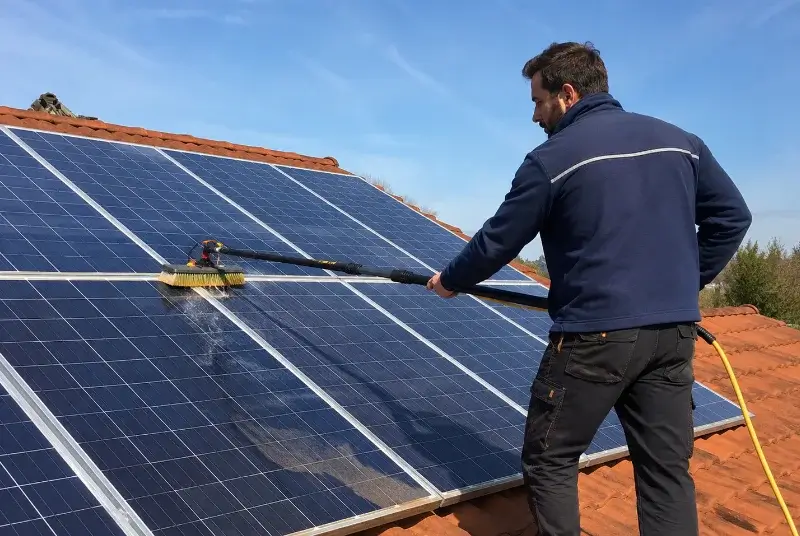 Nettoyage et entretien de panneaux solaires à Montmeyan