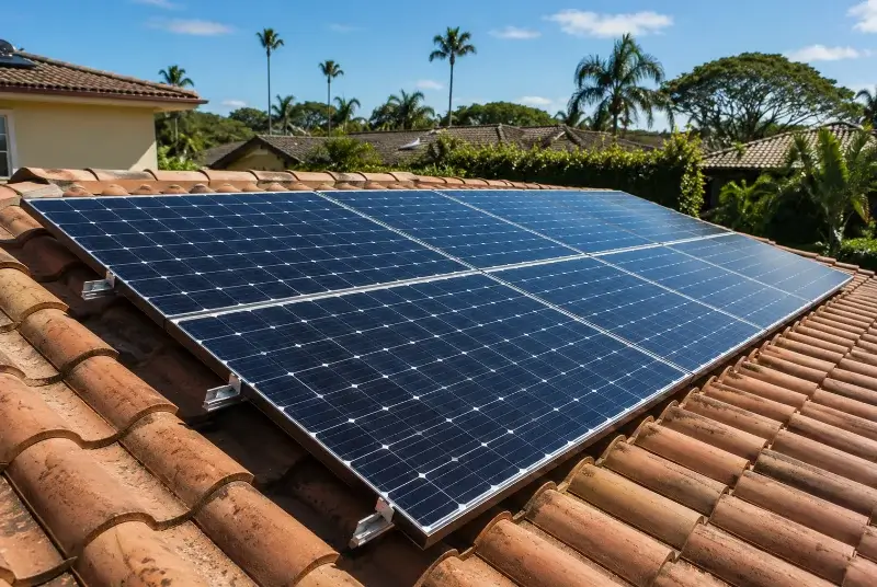 Installation de panneaux solaires à Montmeyan